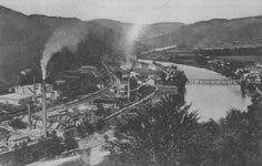Industrijski del Litije leta 1927